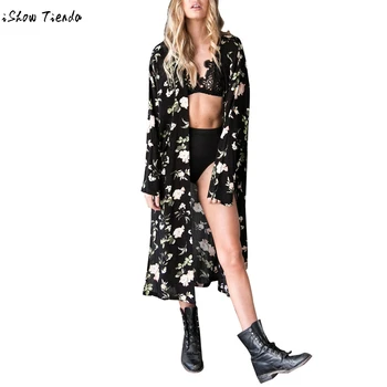 

Embroidered Jacket Women's Summer Chiffon Beach Casual Solid Shawl Kimono Cardigan Cover up Coat New Kurtki Damskie Chaquetas