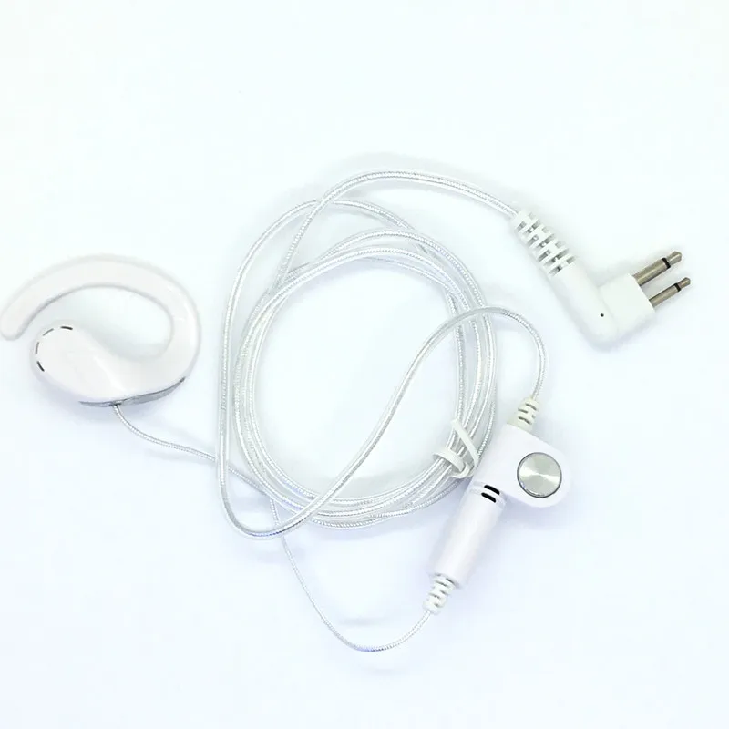 

5X White aluminium foil high tensile headphone M for motorola cp040 cp140 ep450 cp150 gp3188 gp88s mag one a8 etc walkie talkie