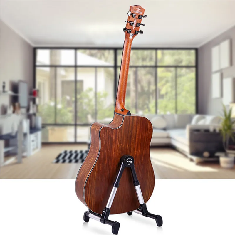 

Universal Portable Folding Guitar Violin Bass Stand Holder Stringed Ukulele Electric Guitar Instruments Accessories
