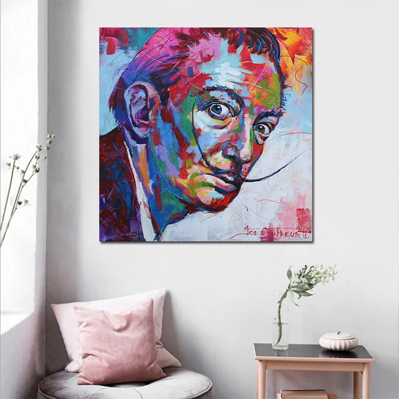

Pictures Painting Printed Abstract Portrait Painting Modern Canvas Pictures for Living Room Decorative Posters and Prints