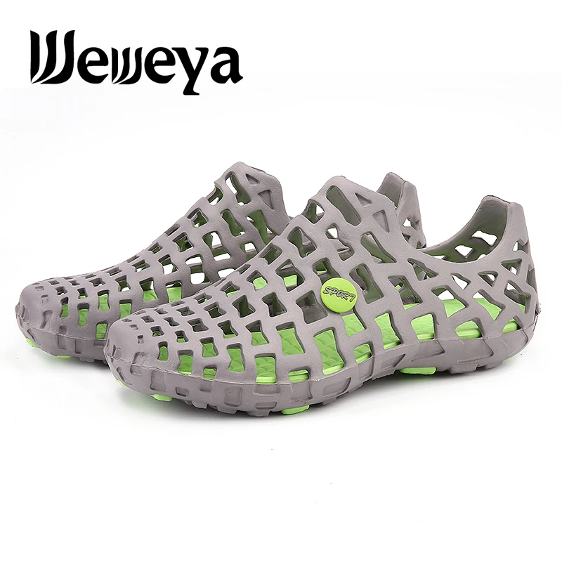 Weweya Summer Water Shoes Men Beach Sandals Upstream Aqua Shoes Women Quick Dry River Sea Slippers Diving Swimming Hollow Design 1