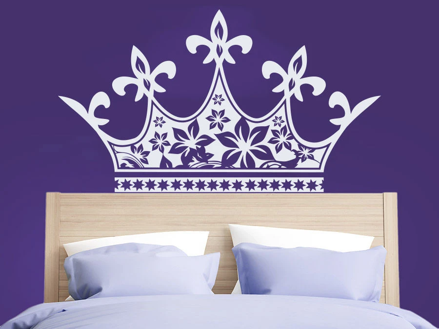 Autocollant Mural Couronne De Princesse Pour Filles En Vinyle Pour Tete De Lit Chambre A Coucher Joli Bebe Interieur En Nymphe Diy Bricolage Decoration De Maison Y275 Aliexpress