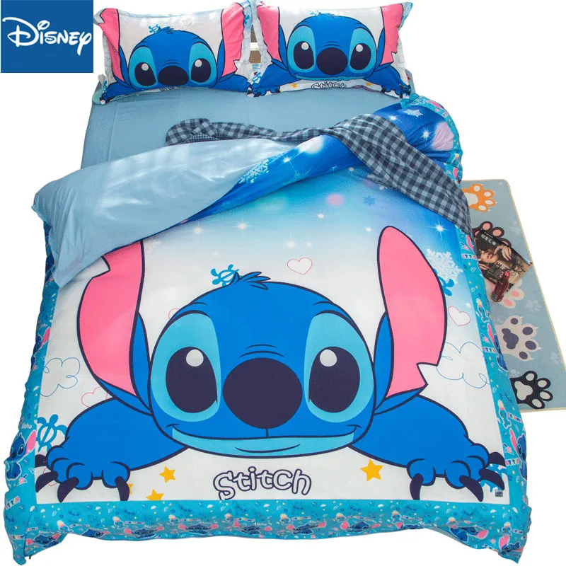 3D print bedding set full size comforter covers for kids single bed spread home textile 3-4pcs bedroom decoration stitch cartoon