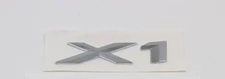 Черный 10 шт. 3D хром логотип Серебряный хвост письмо Пластик эмблемы Стикеры украшение для X1 X3 X5 X6 E83 F25 GT аксессуары для укладки - Название цвета: Черный
