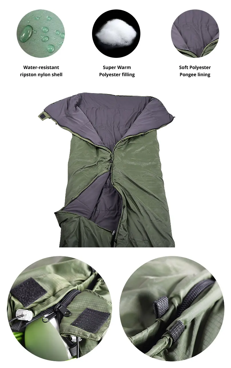 Гамак сна сумка Легкий полной длины гамак Underquilt под Одеяло 40 F до 68 F (5 C до 20 C) камуфляж и Армейский зеленый