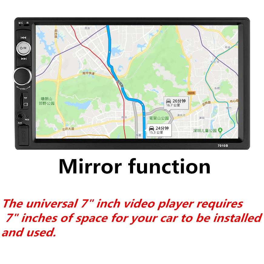 2 Din Car Radio coche Universal reproductor Multimedia Autoradio estéreo pantalla táctil Video MP5 jugador Auto Radio de espejo de la cámara