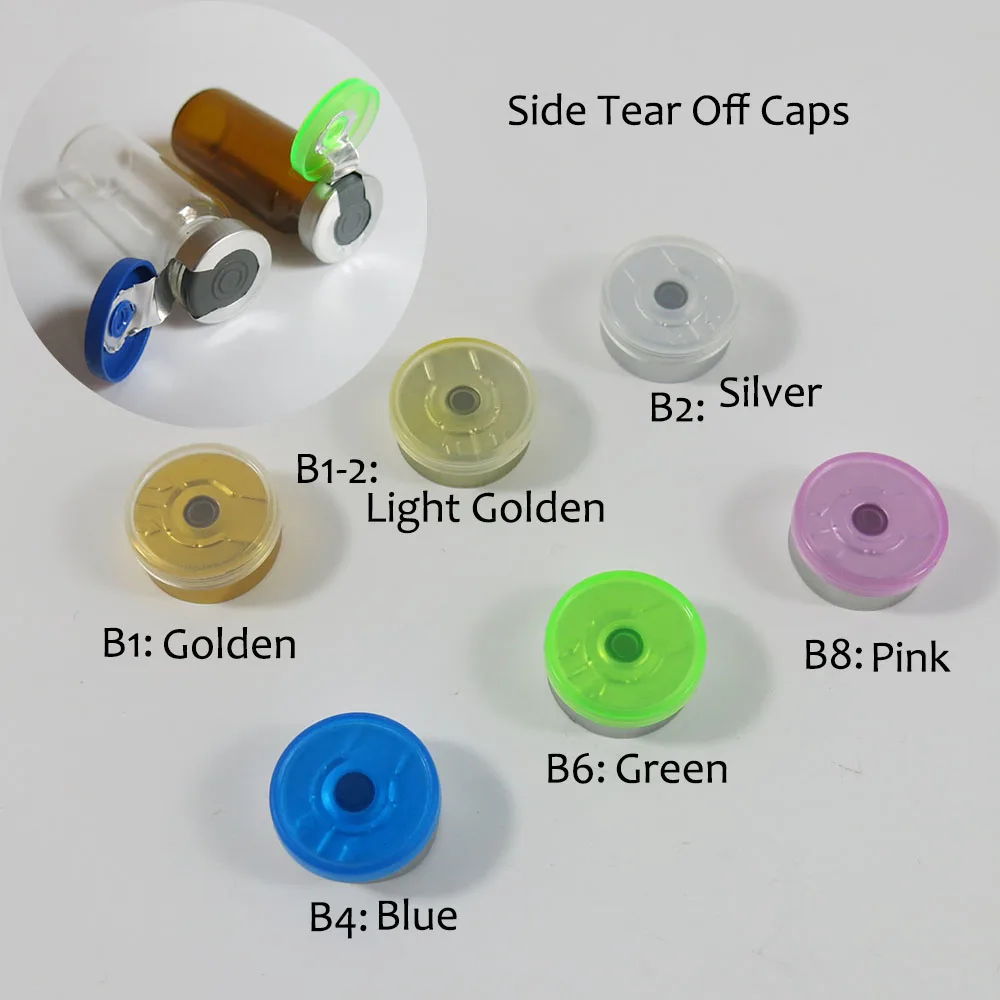 30 X Transparent Amber Clear Small Glass Injection Bottle Vial Flip Off Cap 5ml 1 6oz 5