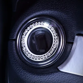 

Car Styling Engine Start Stop Ignition Ring For Hyundai Genesis Grandeur/Azera IONIQ NF Tuscani Veloster Accent 3 Accessories