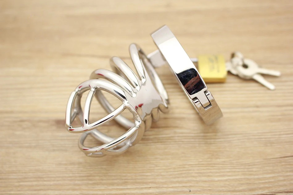 Male Chastity Device Stainless Steel Cock Short Cage Men's Virginity Lock, Small Chastity Belt Adult Game Sex Toys 8 Male Chastity Device Stainless Steel Cock Short Cage Men's Virginity Lock, Small Chastity Belt Adult Game Sex Toys 8