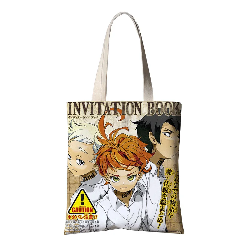 Le Promise Borse A Tracolla Neverland Per Le Donne Borse Da Scuola In Tela Borse Da Viaggio Anime Borse Da Viaggio Donna Bookbag Shopper Bag Pochette 