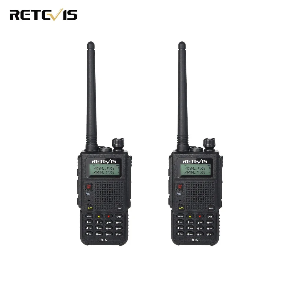 

2X Retevis RT5 Walkie Talkie Large Capacity (High/Medium/Low) Portable Radio Transceiver Dual Band Amateur 2 Way Radio Moscow
