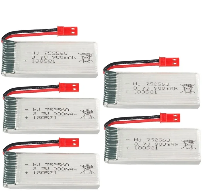 3,7 V 900mah 25c аккумулятор для Syma X5 X5C X5SC X5SW 8807 8807W A6 A6W Rc Квадрокоптер запасные части Аксессуары Rc дроны батарея 3,7 v - Цвет: Серый