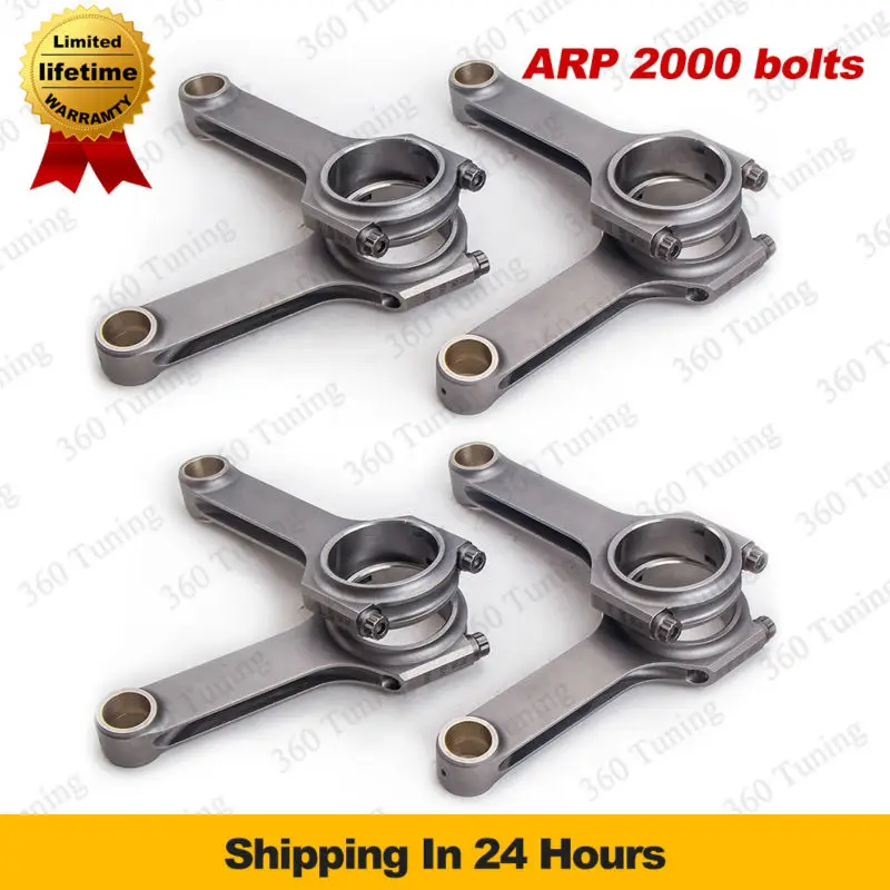 Шатун шатун bielle подходят BMW M60 M60B40 4.0L M62 4.4L ARP 2000 сбалансированный 4340 кованые tuv 143 мм