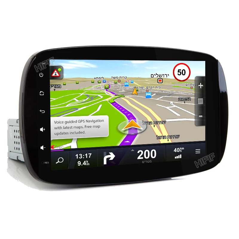 Perfect HIFIF Quad Core 9 inch Android 7.12 Car Radio Player For Mercedes Benz Smart 2016 Radio Stereo GPS Navigation headunit free maps 1