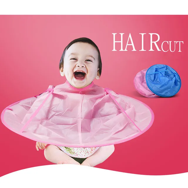 1pcs Waterproof Children Kid Bib Barber Cape For Haircut Umbrella 1pcs Waterproof Children Kid Bib Barber Cape For Haircut Umbrella Cloak Catcher Hairdresser A Scarves