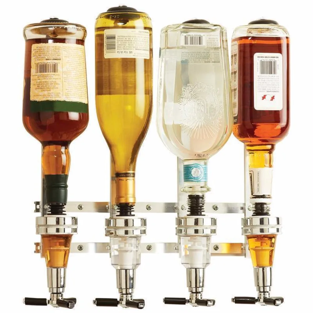 Wall Bracket 4-station Liquor Dispenser (3)