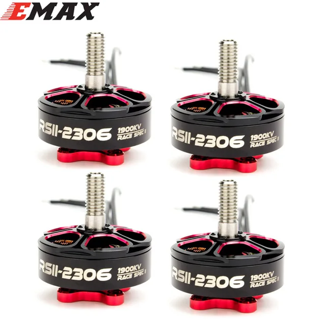 

4PCS EMAX NEW RSII 2306 1600KV 1700KV 1900KV 2400KV 2600KV Motor for FPV RACER Quadcopter Kvadrokopter RC Drone Aircraft