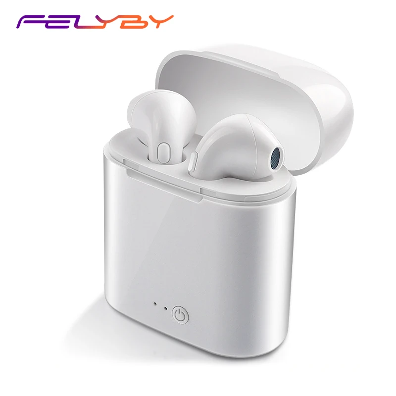 

FELYBY i7s Bluetooth Earbuds Wireless earphones Headsets Stereo In-Ear Earphones With Charging Box For Cellphone