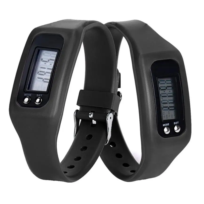 

Fashion Sports style Digital LCD Pedometer Run Step Walking Distance Calorie Counter Watch Bracelet #YEE