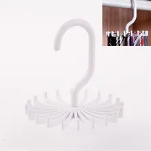 D-2 High Cost-Effective Rotating 20 Hooks Belt Neck Tie Holder Rack Hanger Organizer Space Saving