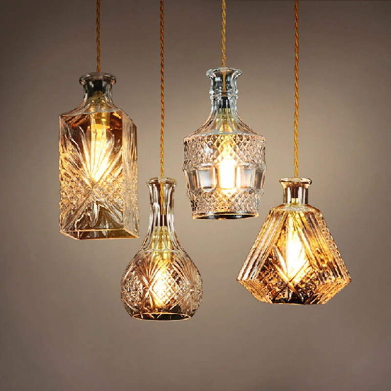 

vintage pulley pendant lights loft style light kitchen dining room lampara light fixtures Nordic retro light Spider pendant lamp