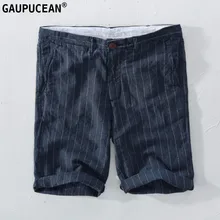 Мужские шорты True Natrual Linum летние дышащие быстросохнущие антистатические льняные классные мужские качественные Карманы Мужские льняные повседневные шорты