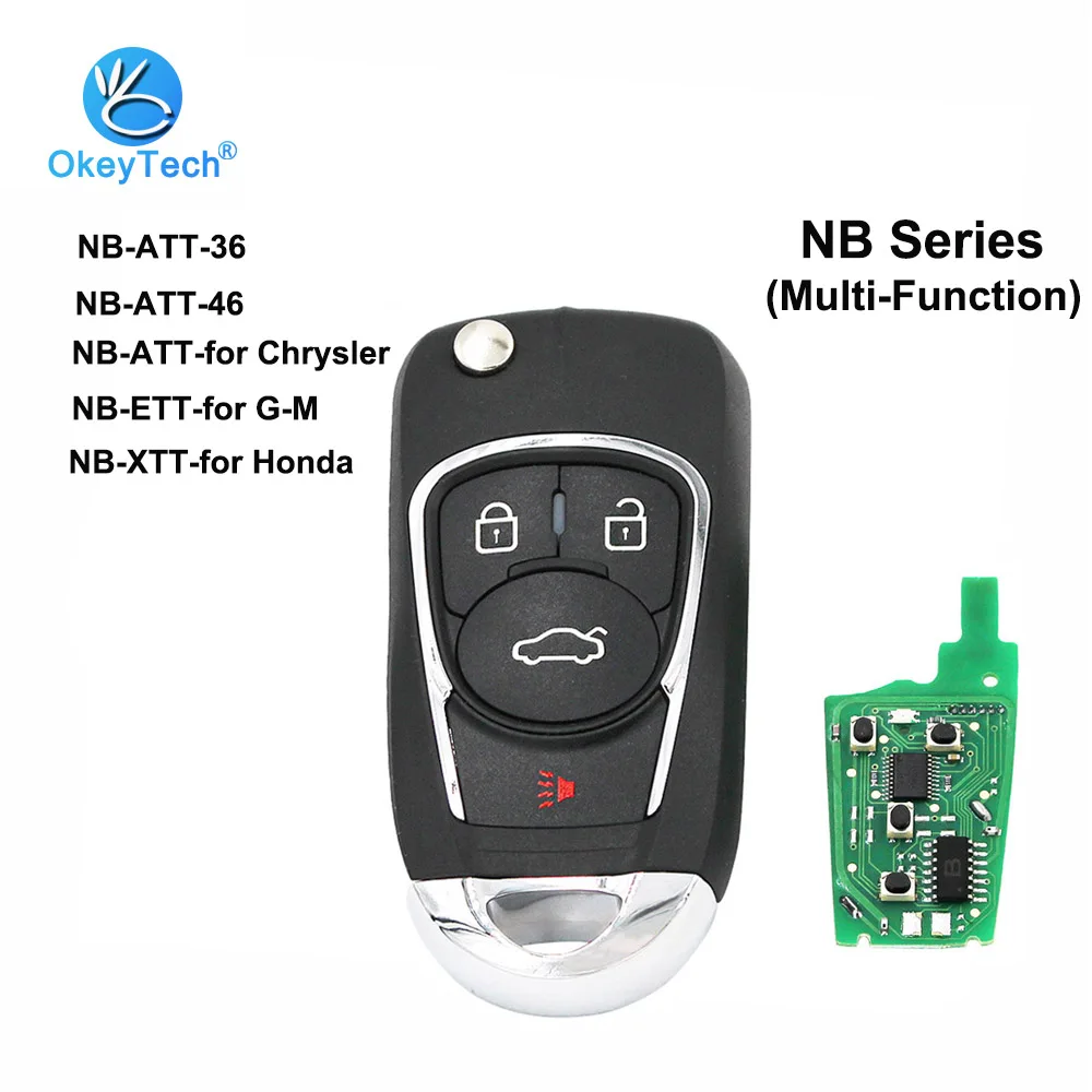 OkeyTech NB22 KD дистанционный ключ для телефона Honda ATT Chrysler Многофункциональный в одной