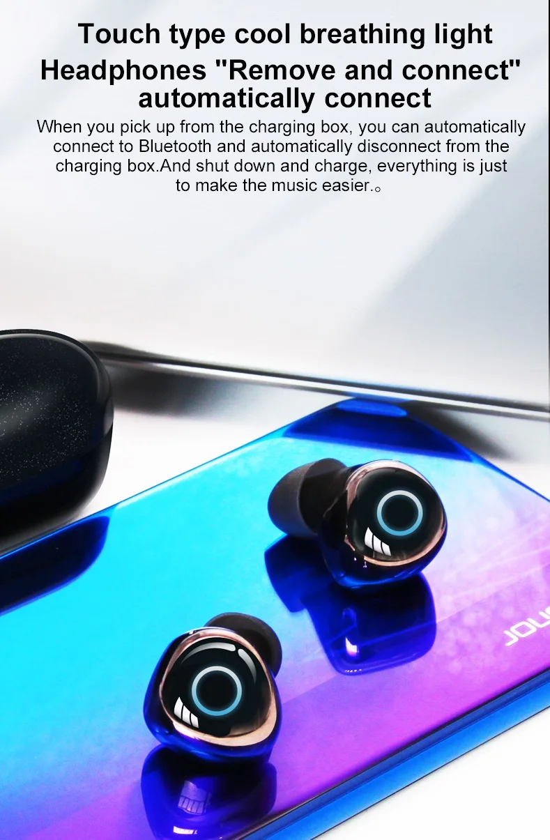 Ovevo Q65 Pro TWS bluetooth 5,0 наушники HiFi Smart Touch стерео гарнитура IPX7 Водонепроницаемая Двусторонняя стерео гарнитура с зарядным устройством