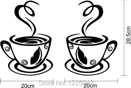free shipping 2 cups of coffee & tea Kitchen Wall Sticker Vinyl Mural Decal Art Wall Paper Home Decor free shipping 2 cups of coffee & tea Kitchen Wall Sticker Vinyl Mural Decal Art Wall Paper Home Decor