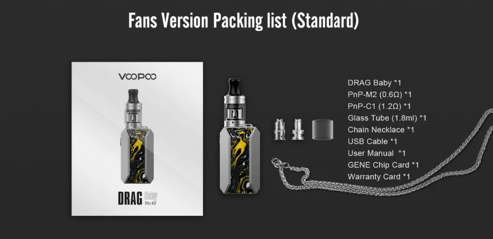 VooPoo Drag Baby Trio 1500mAh Kit-11
