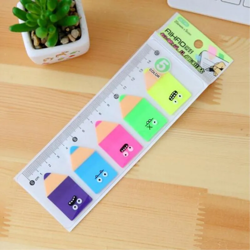 

1 Set New Cute Candy Color Pencil Sticky Notes Kawaii Post It Notepad Memo Pads Office School DIY Stationery