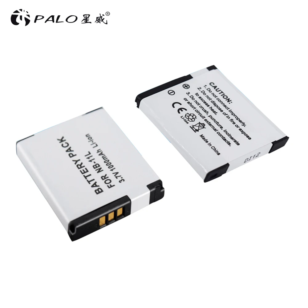 

2pcs PALO camera battery NB-11L 3.7V 1000mah li ion camera battery pack for CANON SX430 IXUS265 A2600 A2300 IS/A2400 IS/A2500