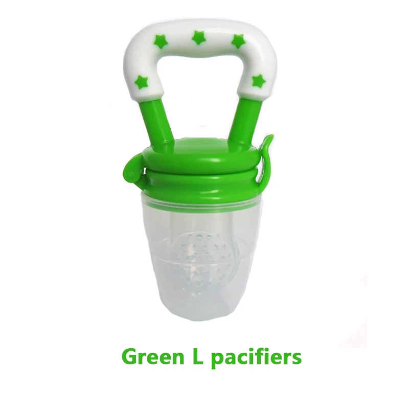 Детская соска, S-L размер, силиконовая соска, молярная резинка, сок, безопасные детские принадлежности, соска для дополнительного кормления, соска, соска, бутылочки - Цвет: Green L