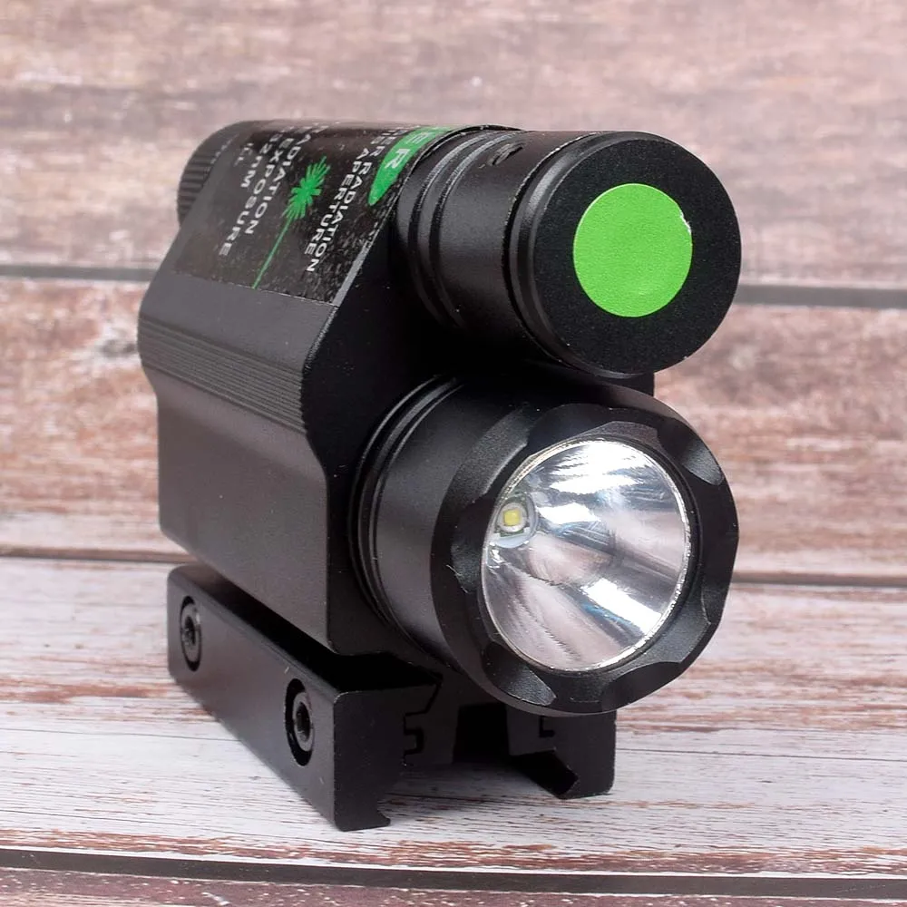 Тактический светодиодный светильник-вспышка зеленый/красный лазерный прицел для 20 мм рельсовый мини-пистолет Glock светильник lanterna страйкбол светильник