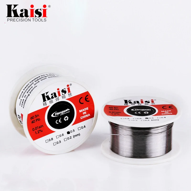 Оловянно свинцовый припой с канифольным ядром Kaisi Flux 1.2% Sn60 / Pb40 для сварочных