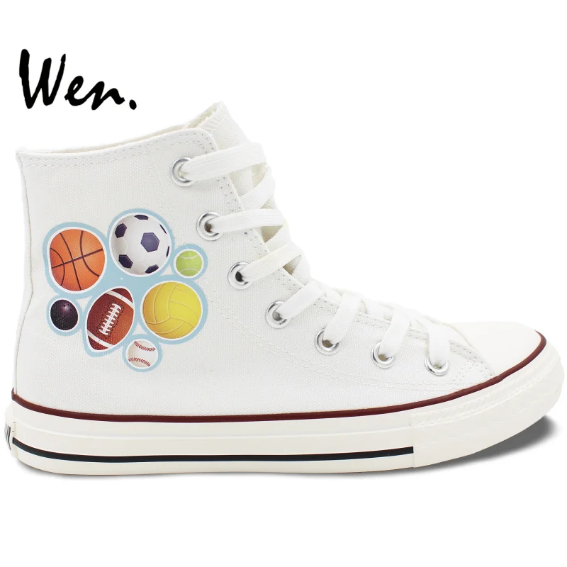 Вэнь 2017 Дизайн новая парусиновая обувь виды шаров с высоким берцем Мужская и