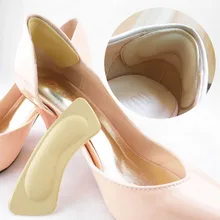 1 пара Мягкий хлопок тренер комфорт боли Подушки Пены Стельки высокие каблуки наклейки носить каблук назад наклейки для ног