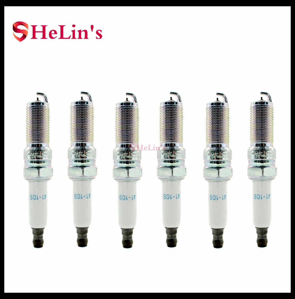 

6pcs/lot 41-109 12622561 New IRIDIUM Spark Plug For Buick Cadillac Chevrolet GMC Saab Saturn 3.0L 3.6L 3.0 3.6 L 41 109 41109