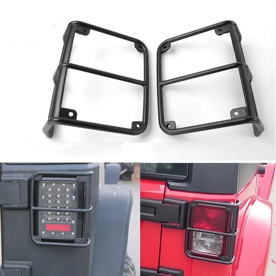 Car Auto Parts Accessories Tail lamp taillight Cover Trim Guards Protector  for Jeep Wrangler JK Sahara Rubicon Sports Freedom