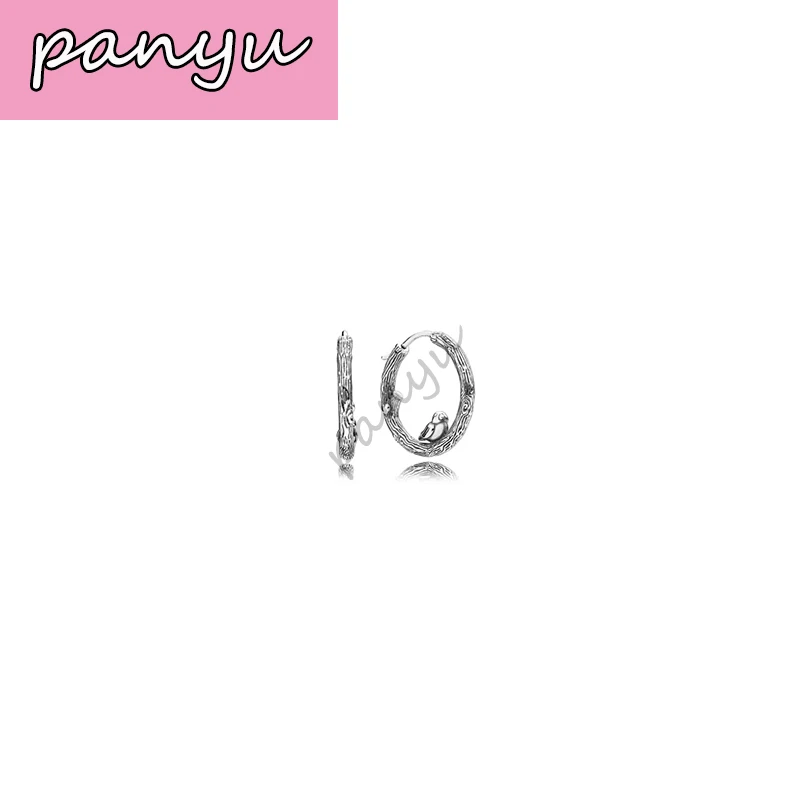 PAN Ear Nails Серебро 925 капли воды полые любящие ушные ногти подходят для Дня Святого Валентина DIY Серьги очаровательные ювелирные изделия - Окраска металла: 7