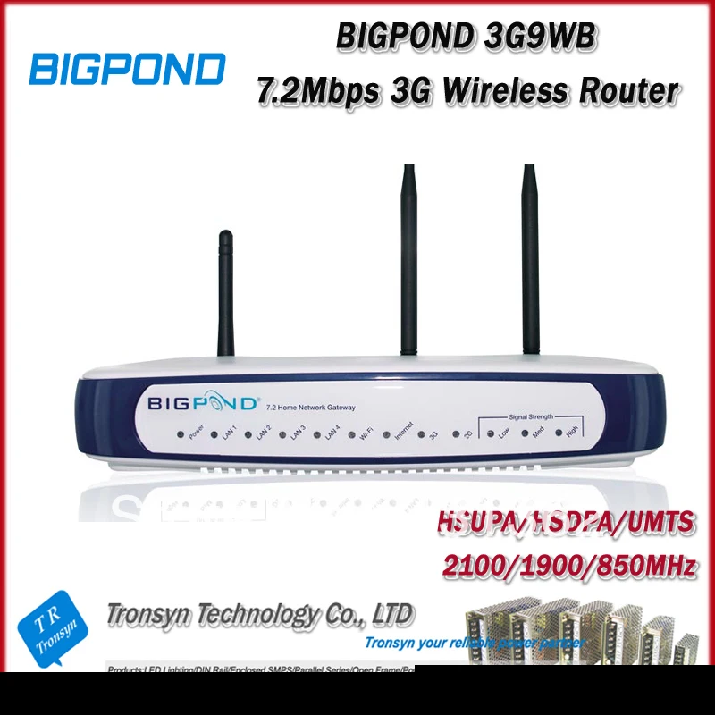 

Cheapest Original Unlock HSDPA 7.2Mbps BigPond 3G9WB 3G Wireless Router With Ethernet RJ45 Port