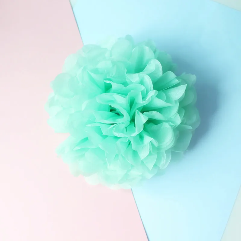 Yo Cho Teste Di Visualizzazione 10-30Cm Pompon Fiore Di Carta Fiore Di Cerimonia Nuziale Di Carta Pompon Decorazione Rosa Bianco Del Partito Della Cas