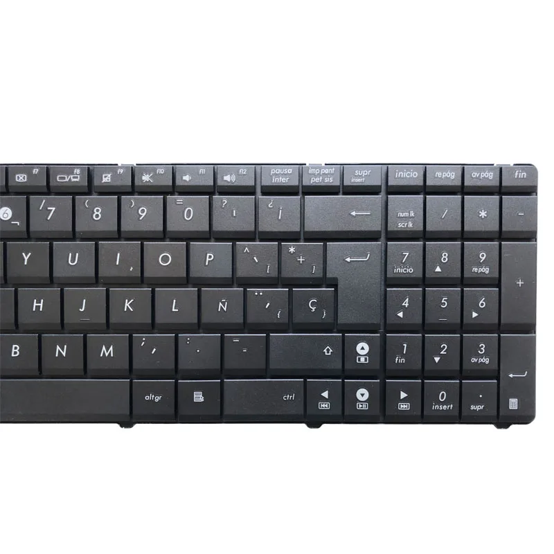 Spanish Laptop Keyboard for Asus X53 X54H k53 A53 N53 N60 N61 N71 N73S N73J P52 P52F P53S X53S A52J