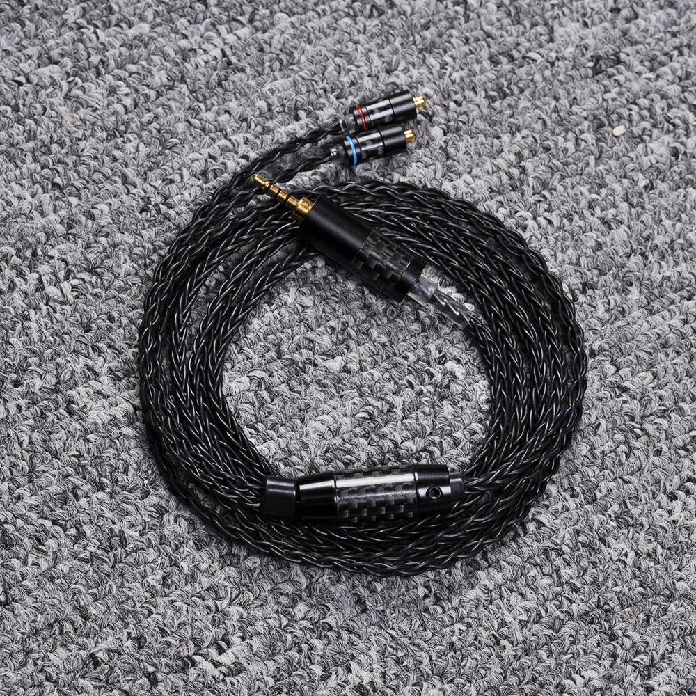 8 акций 23 ядра посеребренный MMCX кабель для Shure SE215 SE535 наушники 3 5 мм IPhone Xiaomi 2 4