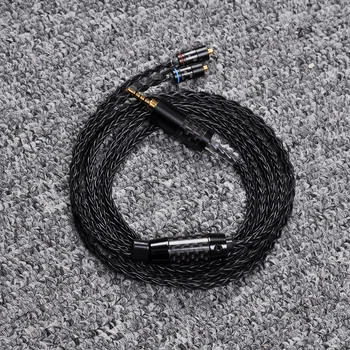 

8 Shares 23 Cores Silver Plated MMCX Cable for Shure SE215 SE535 Earphone 3.5mm for IPhone Xiaomi 2.5mm 4.4mm Balance for SONY