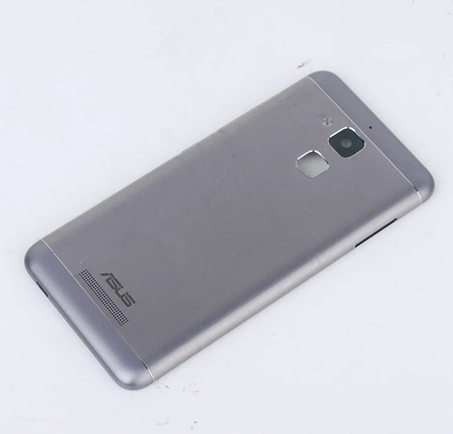 Grey Сменный корпус, asus Zenfone 3 Max, ZC520TL, задняя крышка Peg asus 3X008, 5,2 дюймов, кнопки регулировки громкости объектива камеры - Цвет: Grey