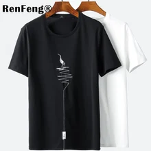 Slim Fit белая футболка для мужчин основной простой Ночь Мужская одежда хлопковые топы майки короткий рукав мода нижнее бельё для девоч