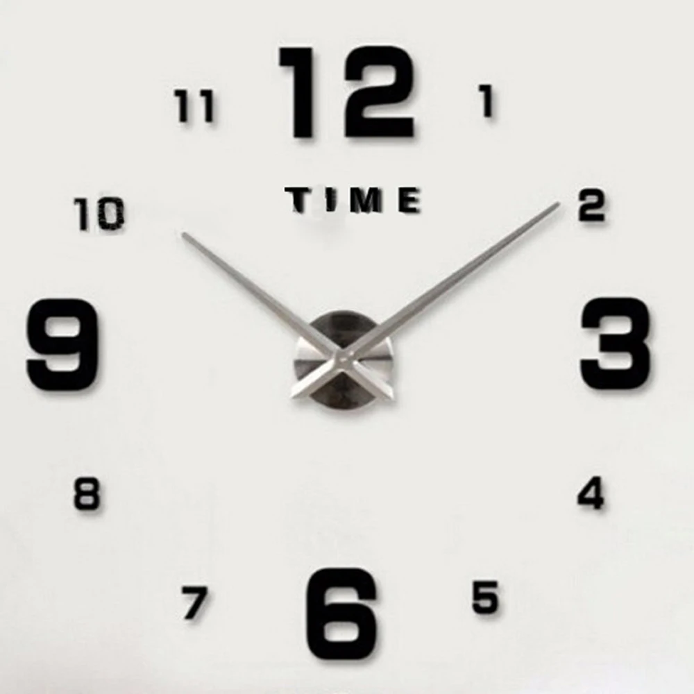 

OUYUN Modern DIY Wall Clock Circular Needle Figures Mirror Watch Acrylic Material Quartz Mute Relojes Murales Pared