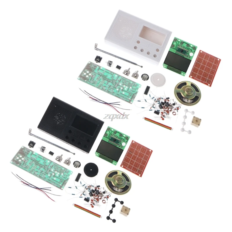 DIY lcd FM Радио Комплект Электронный образовательный Обучающий набор Частотный диапазон 72-108,6 МГц