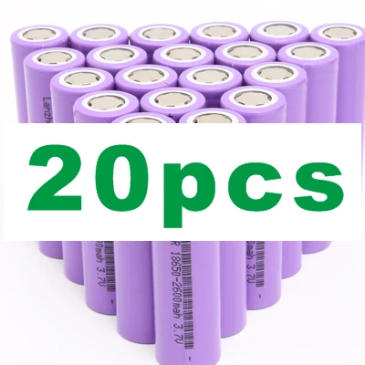 8-40Pcs 18650 Battery 2600mAh li ion 3.7V 18650 5C discharge Power battery for E-cigarettes, electric drills for electric cars - Цвет: 20 PCS